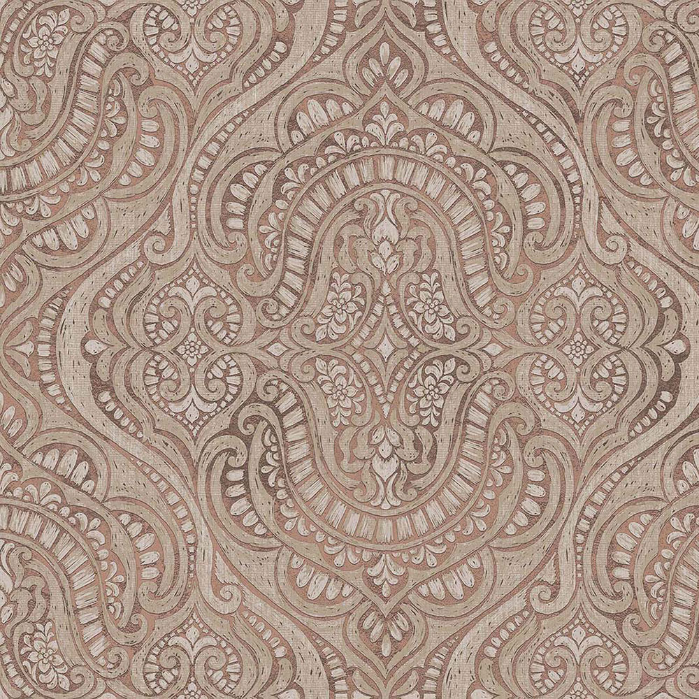 Luxurious non-woven wallpaper, brown, baroque, 42214, Aura, Cristiana Masi by Parato