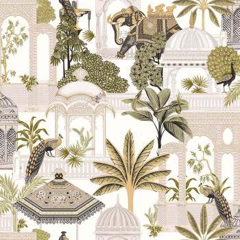 Non-woven wallpaper, grey-green, garden, 15537, Botany House, Cristiana Masi by Parato