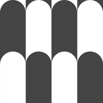 Geometric non-woven wallpaper, black-white, 15559, Botany House, Cristiana Masi by Parato