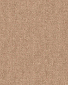 Non-woven wallpaper, terracotta, fabric imitation, 340623, Linen Look, Eijffinger