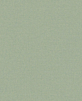 Non-woven wallpaper, green, fabric imitation, 340634, Linen Look, Eijffinger