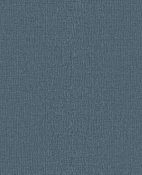 Non-woven wallpaper, blue, fabric imitation, 340642, Linen Look, Eijffinger