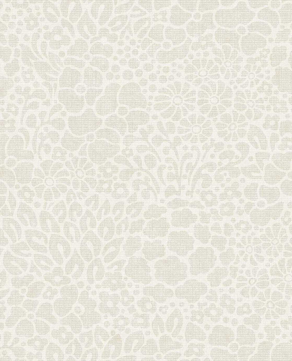 Non-woven wallpaper, cream, flowers, 340550, Groovy, Eijffinger