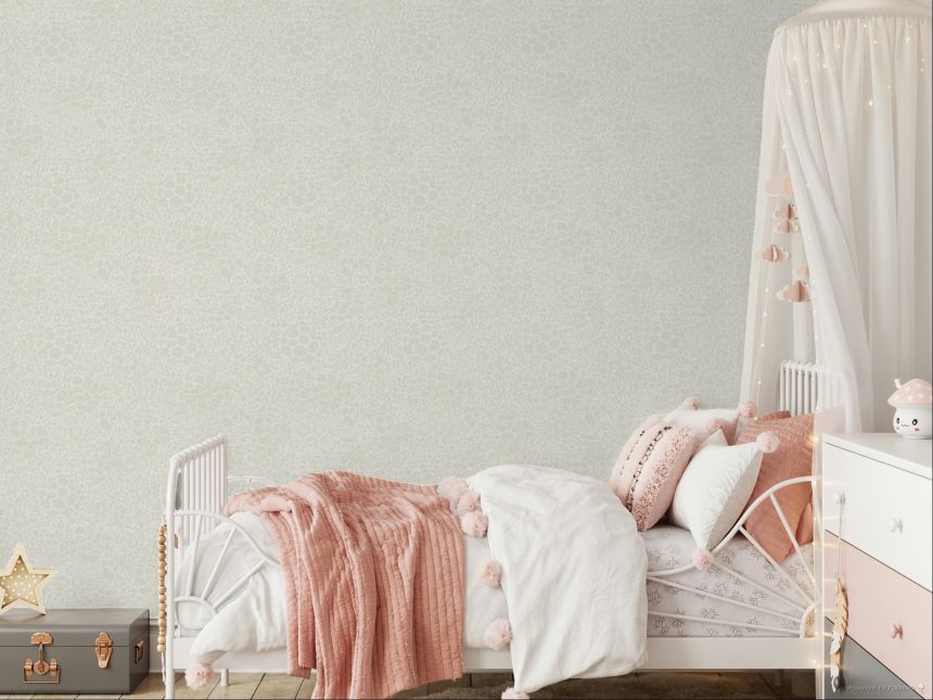 Non-woven wallpaper, cream, flowers, 340550, Groovy, Eijffinger