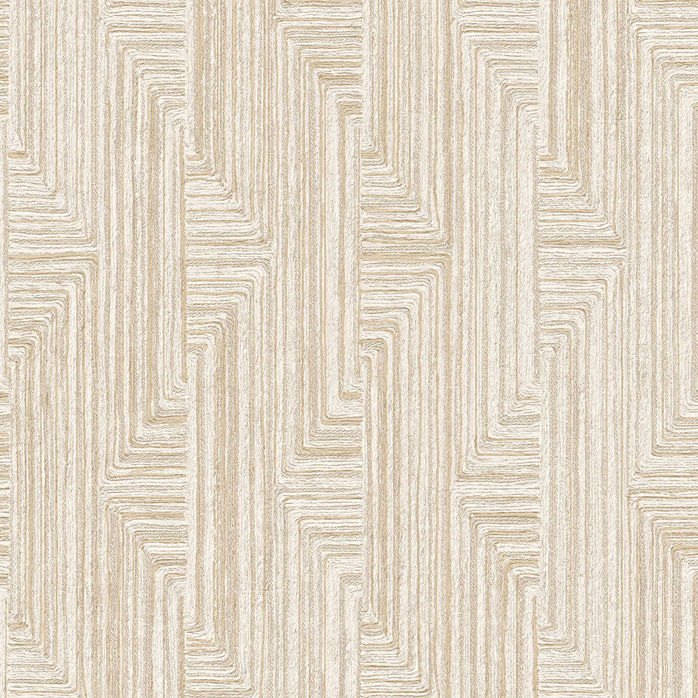 Geometric non-woven wallpaper, beige, SA524012, Santa Fe, Design ID