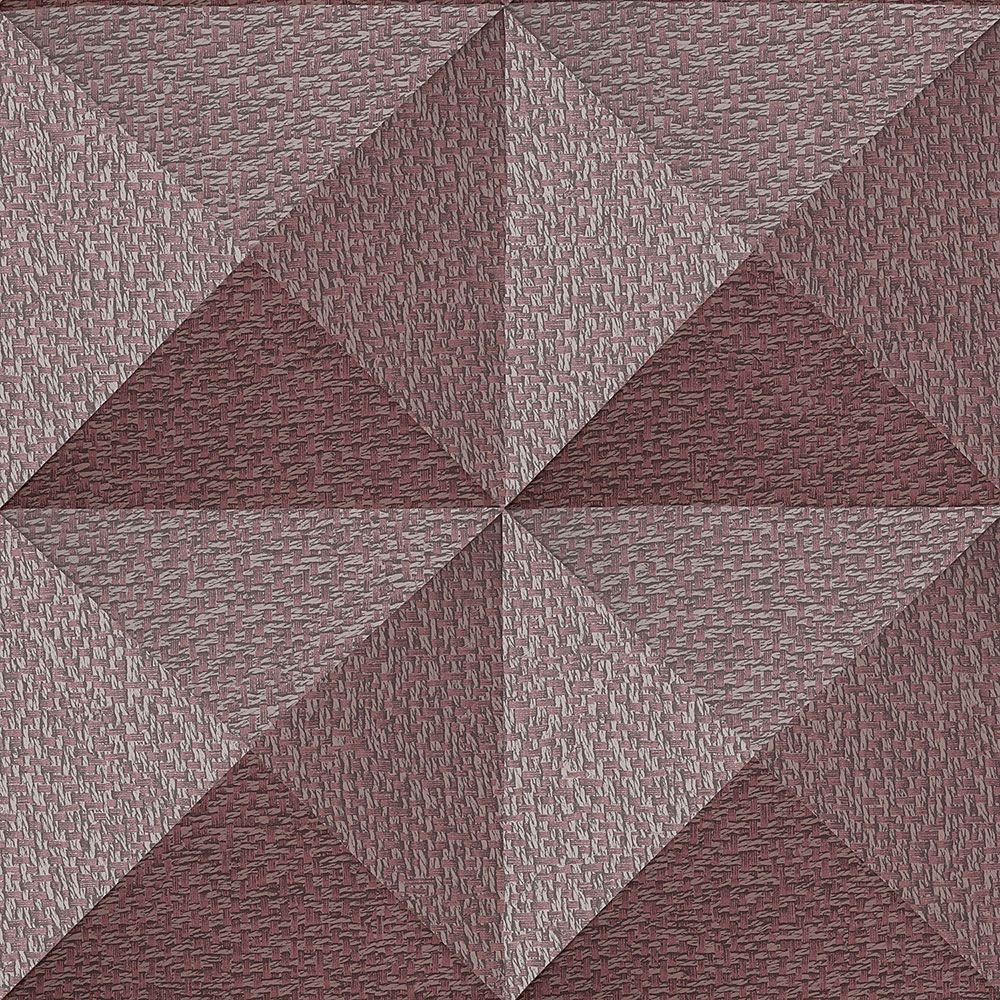 Geometric non-woven wallpaper, burgundy, SA524106, Santa Fe, Design ID