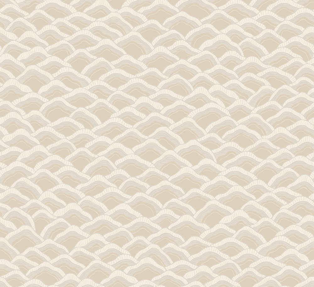 Non-woven wallpaper, beige, landscape, RHA301, Rhapsody, Masureel