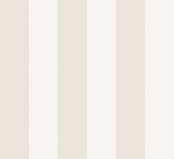 Non-woven wallpaper, white, stripes, RHA401, Rhapsody, Masureel