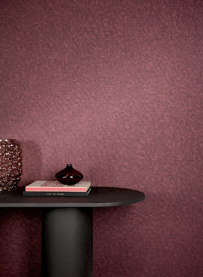 Non-woven wallpaper, burgundy, fabric imitation, RHA503, Rhapsody, Masureel