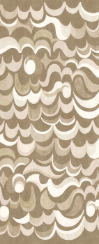 Non-woven wall mural, brown-beige, waves, DGRHA1012-300, Rhapsody, Masureel