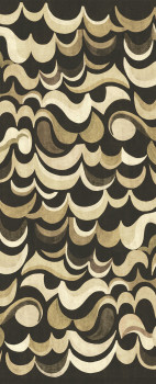 Non-woven wall mural, brown, waves, DGRHA1021-300, Rhapsody, Masureel