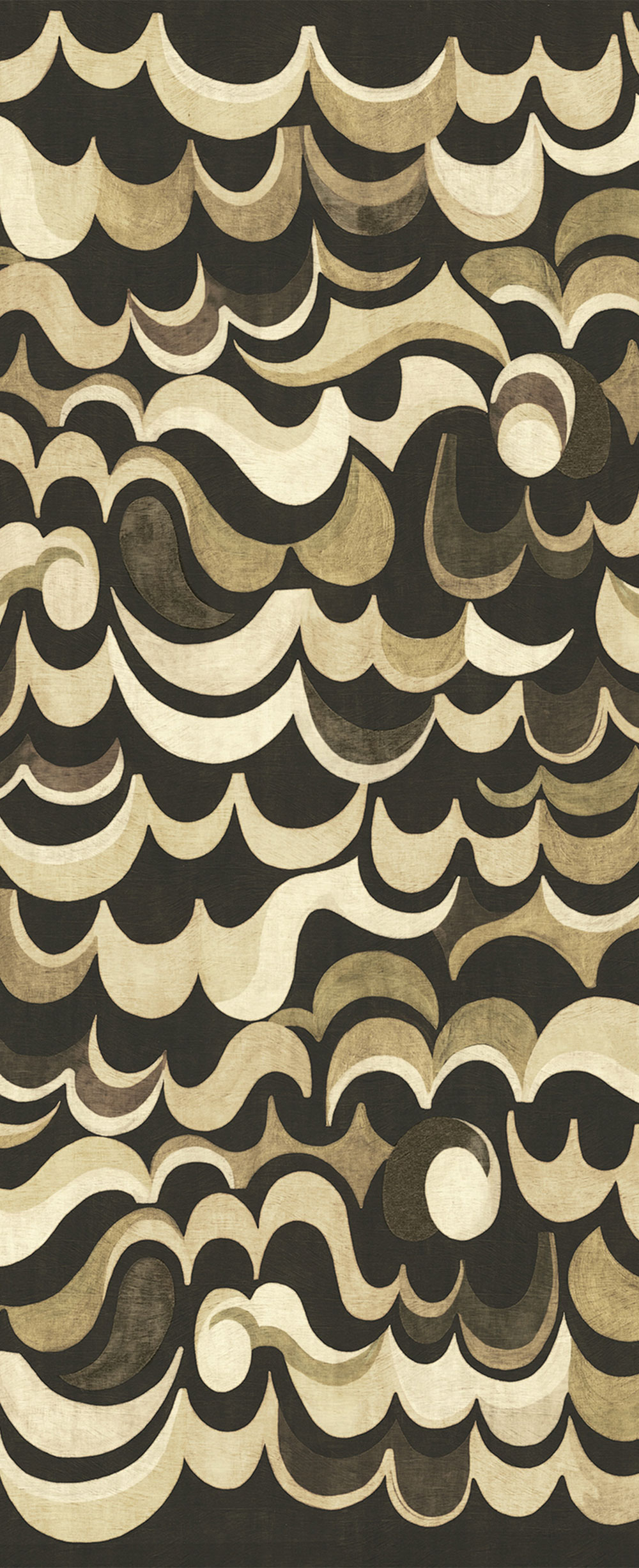 Non-woven wall mural, brown, waves, DGRHA1023-300, Rhapsody, Masureel