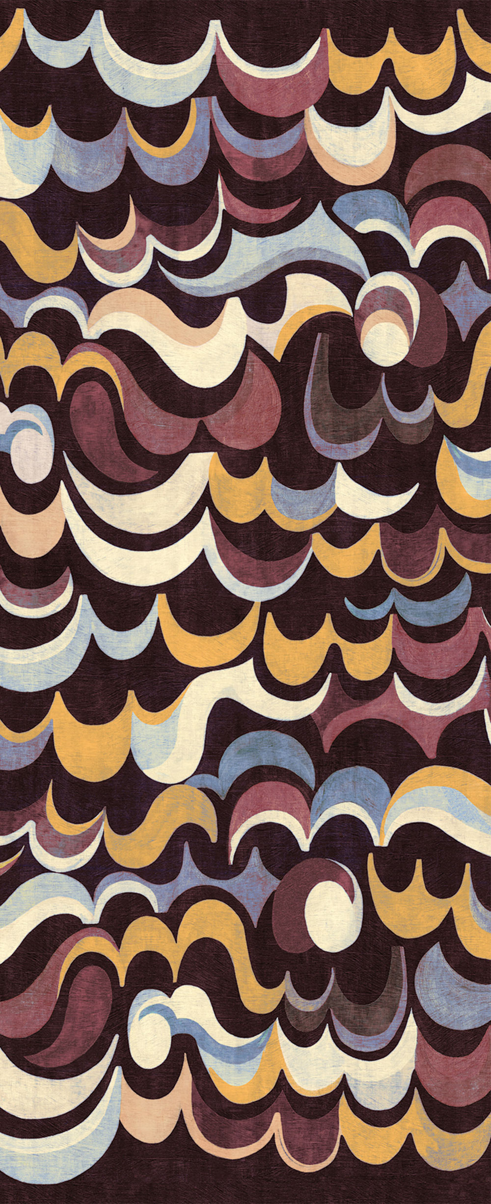 Non-woven wall mural, waves, DGRHA1033-260, Rhapsody, Masureel