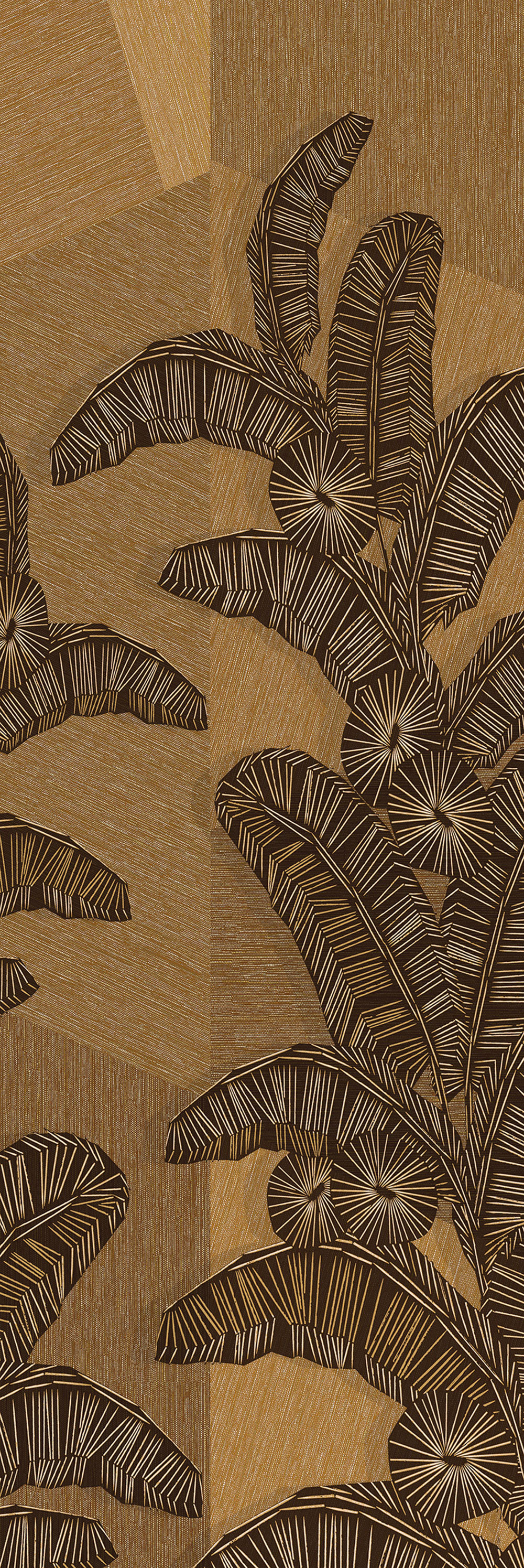 Non-woven wall mural, brown, leaves, DGAMA2013-300,  Amani,  Masureel