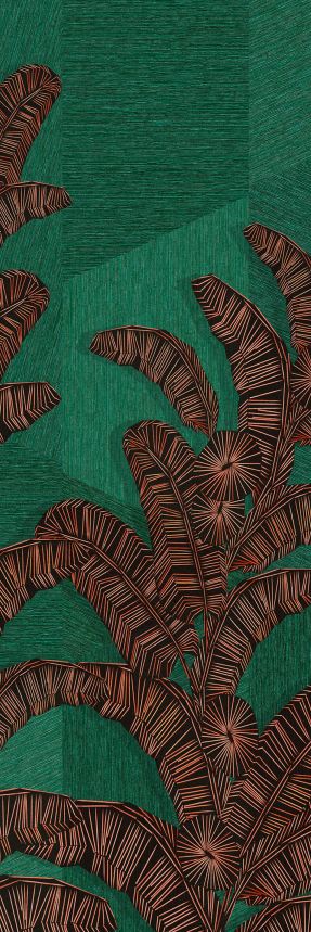 Non-woven wall mural, green, leaves, DGAMA2022-260,  Amani,  Masureel