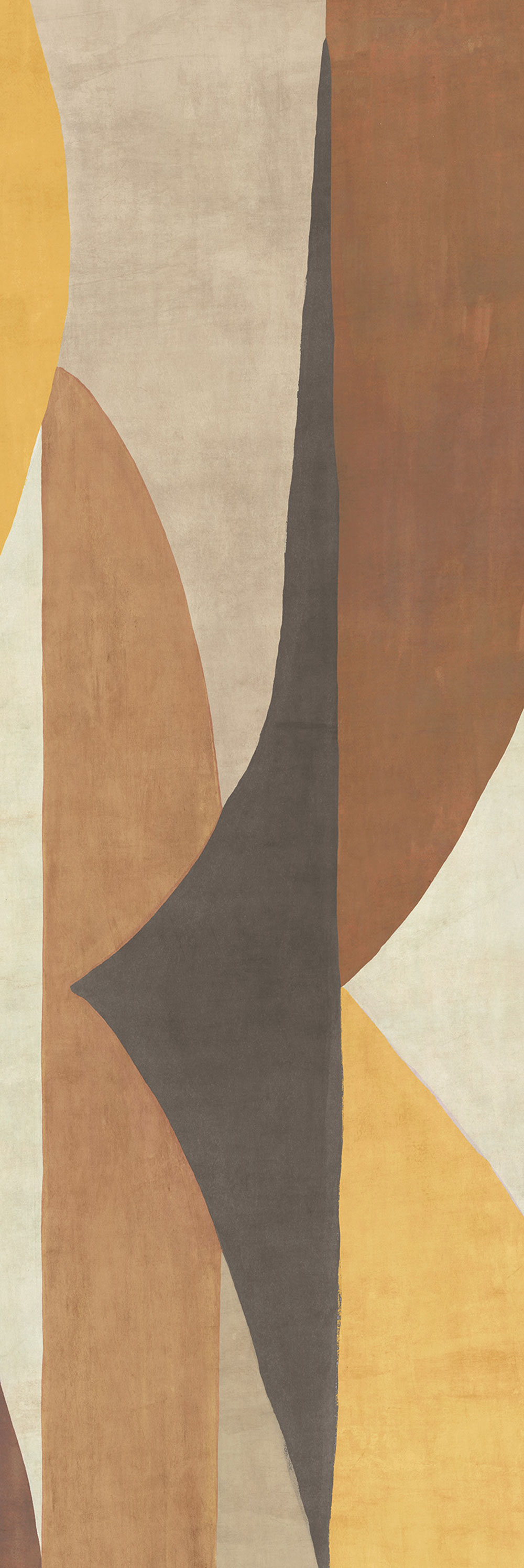 Geometric non-woven wall mural, brown, DGAMA3012-300, Amani, Masureel