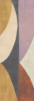 Geometric non-woven wall mural, brown-purple, DGAMA3041-300, Amani, Masureel