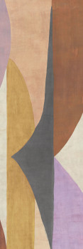 Geometric non-woven wall mural, brown-purple, DGAMA3042-300, Amani, Masureel