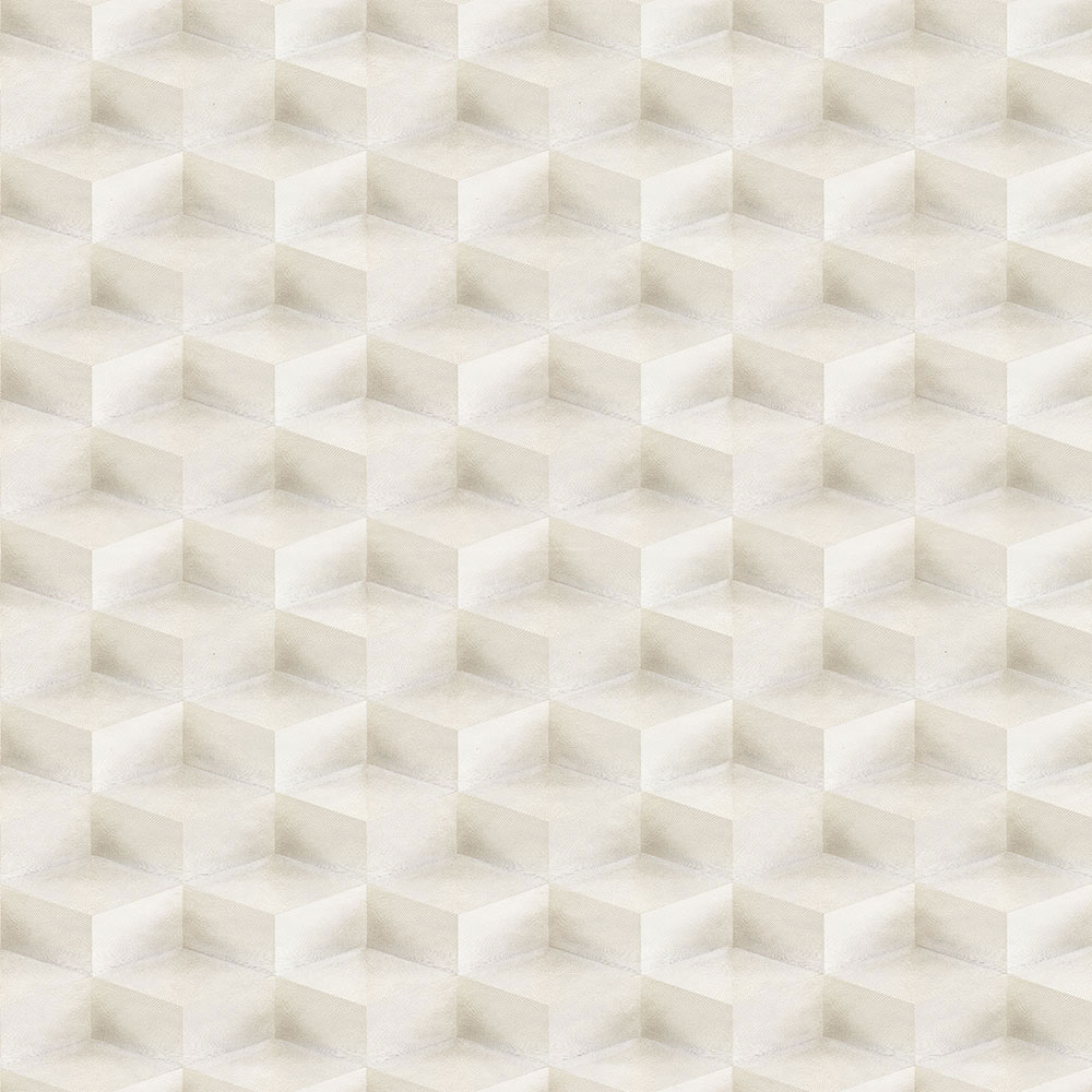 3D geometric non-woven wallpaper, pearl, 20020, New Tekko, Emiliana Parati