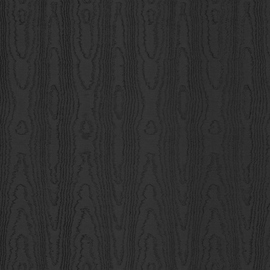 Non-woven wallpaper, black, moiré effect, 20031, New Tekko, Emiliana Parati