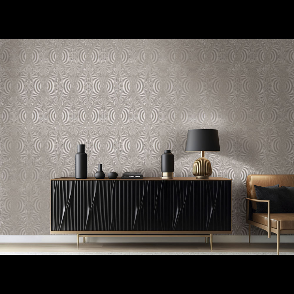 Graphic non-woven wallpaper, grey, 20040, New Tekko, Emiliana Parati