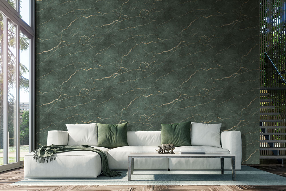 Non-woven wall mural, green, marble, FW4060-6, Feature Walls, Decoprint