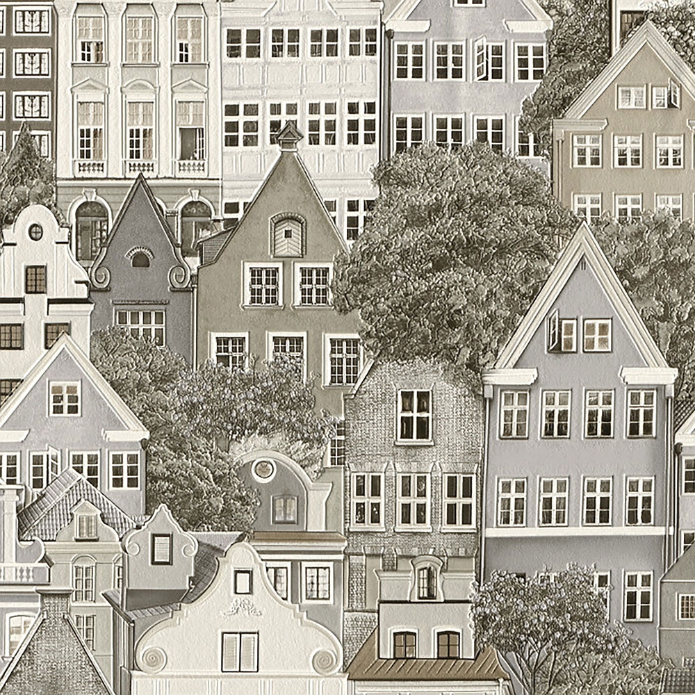 Washable vinyl wallpaper 5671-10 Houses, Vavex 2022