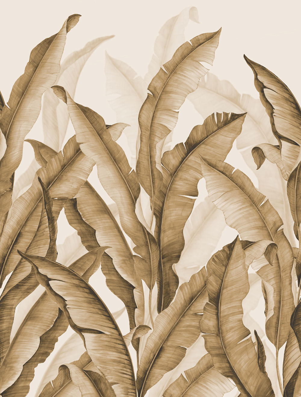 Non-woven wall mural, brown, leaves, FW4032-4, Feature Walls, Decoprint