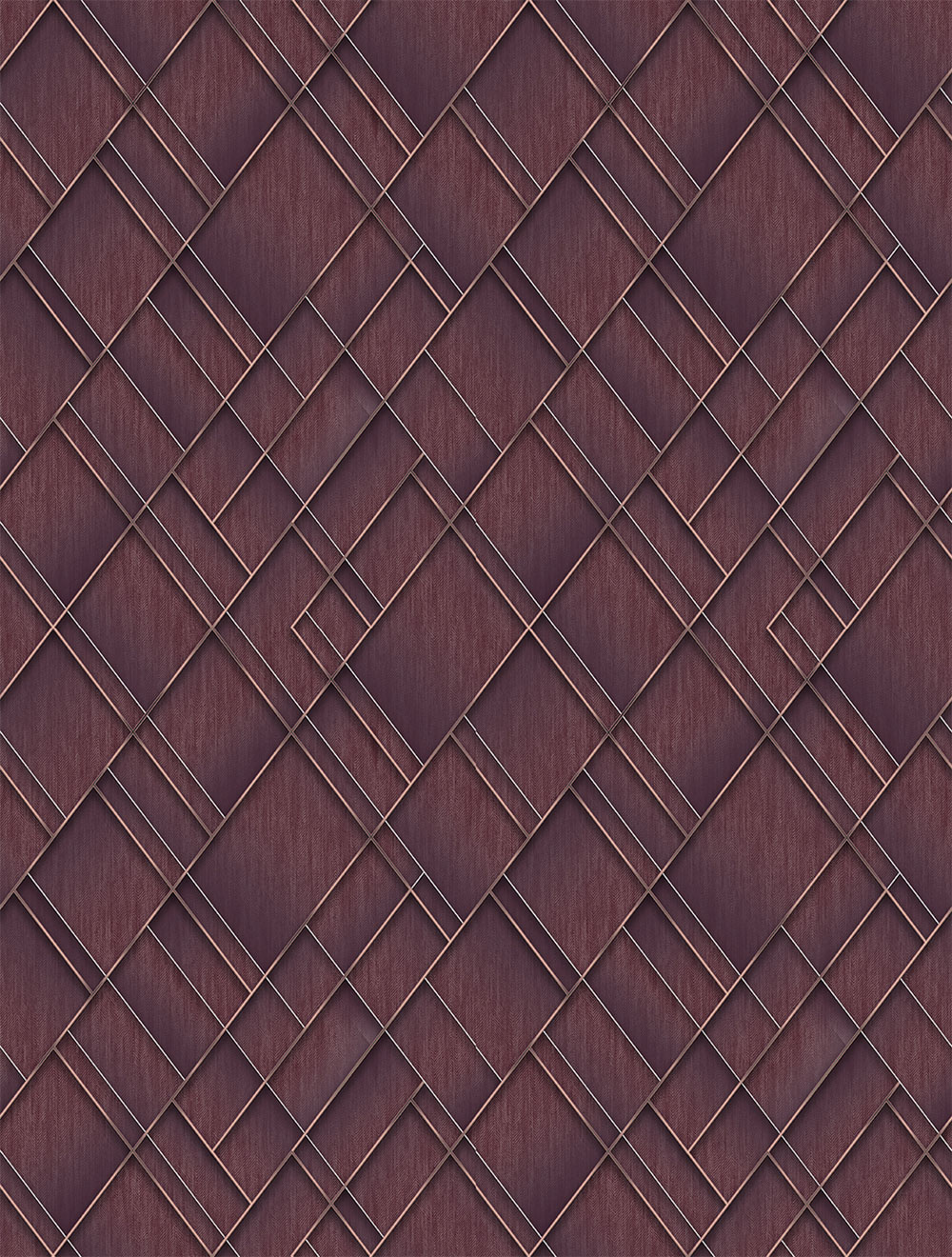 Geometric non-woven wall mural, burgundy, FW4037-4, Feature Walls, Decoprint