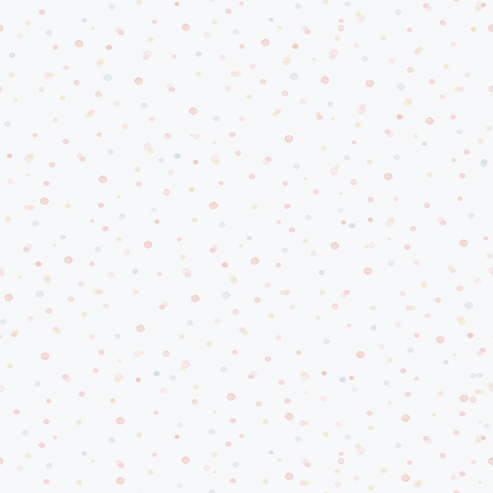 Children's non-woven wallpaper, pink, dots, specks, 289-1, Enzo,  ICH Wallcoverings