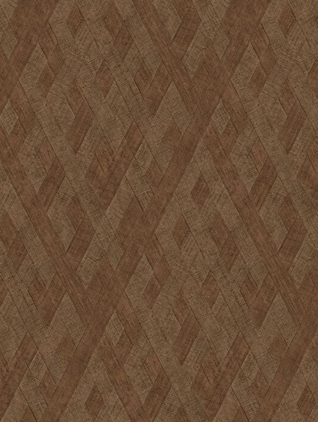Luxury non-woven wallpaper, brown, fabric imitation, Z57754, Architexture 2,  Zambaiti Parati
