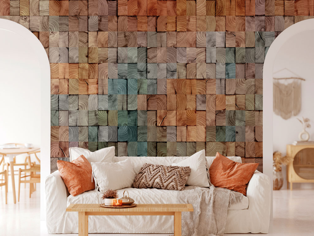 Luxury non-woven wall mural, wood paneling, Z57786, Architexture 2,  Zambaiti Parati