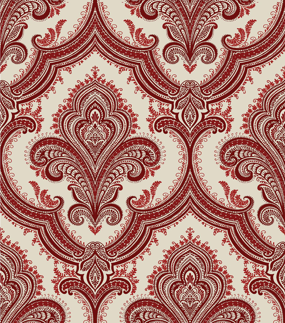 Luxury non-woven baroque wallpaper, burgundy, 520950, Best Sellers, Design ID