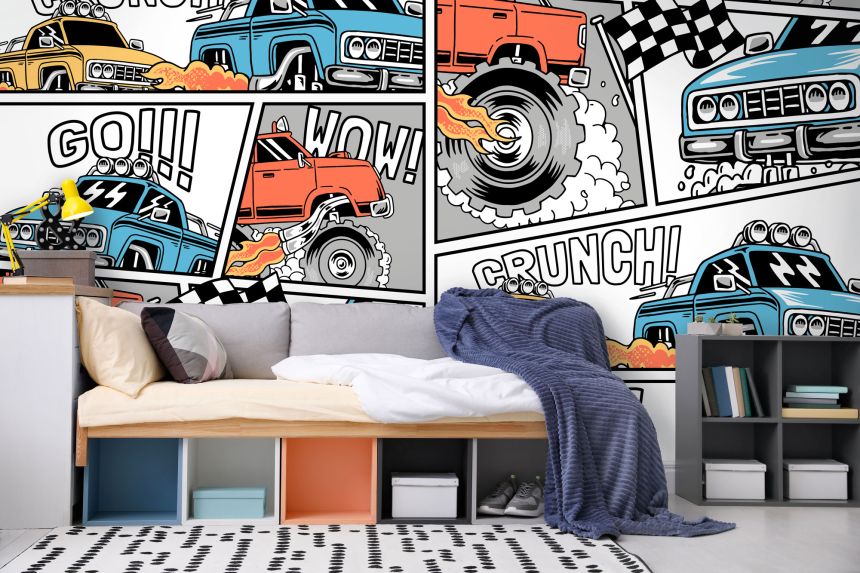 Customized non-woven wall mural, Cars, Comics, 10157, Vavex