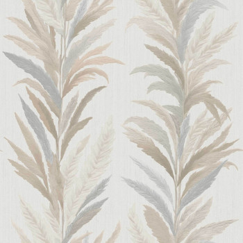 Wallpaper, cream-grey, leaves, 35903, Ornamenta, Parato by Cristiana Masi