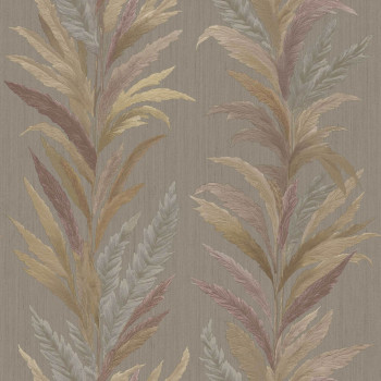 Wallpaper, grey-brown, leaves, 35908, Ornamenta, Parato by Cristiana Masi