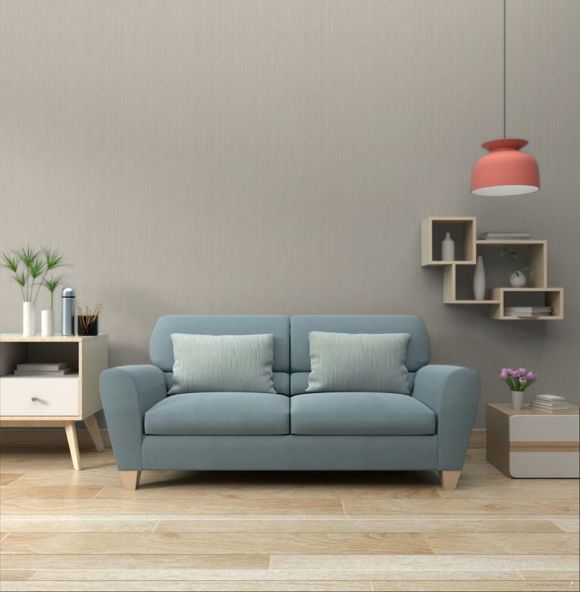 Wallpaper, grey-beige, fabric imitation, 35988, Ornamenta, Parato by Cristiana Masi
