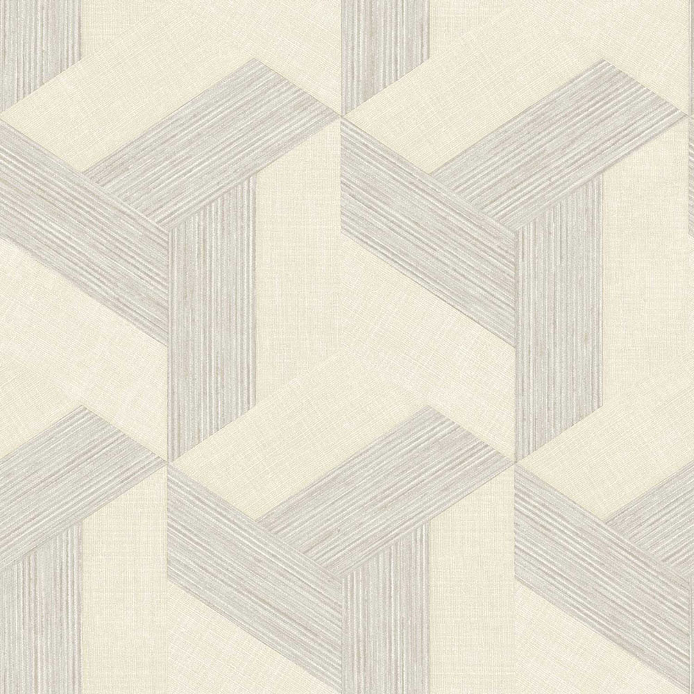Non-woven wallpaper, geometric, grey-beige, 27501, Sintesi, Cristiana Masi by Parato