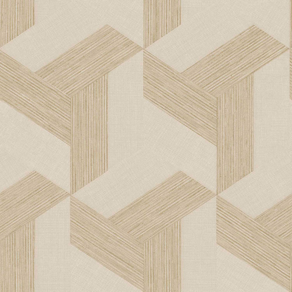 Non-woven wallpaper, geometric, beige, 27502, Sintesi, Cristiana Masi by Parato