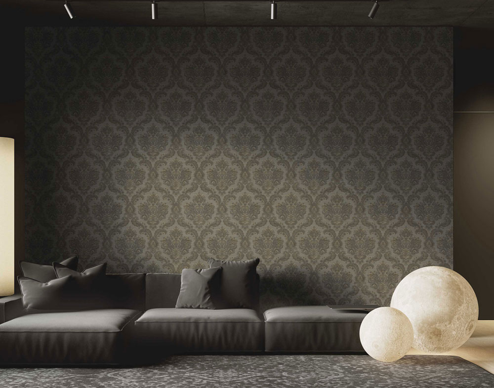 Wallpaper, brown, baroque, 35949, Ornamenta, Parato by Cristiana Masi