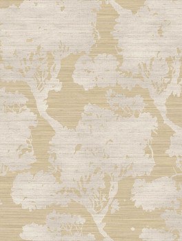 Wallpaper, ochre-beige, trees, 35952, Ornamenta, Parato by Cristiana Masi
