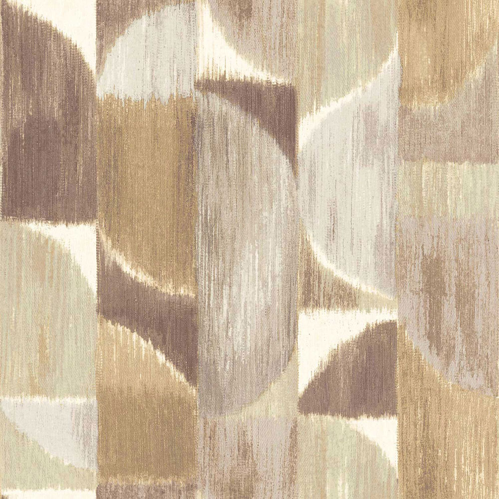 Non-woven wallpaper, graphic, brown-grey, 27525, Sintesi, Cristiana Masi by Parato