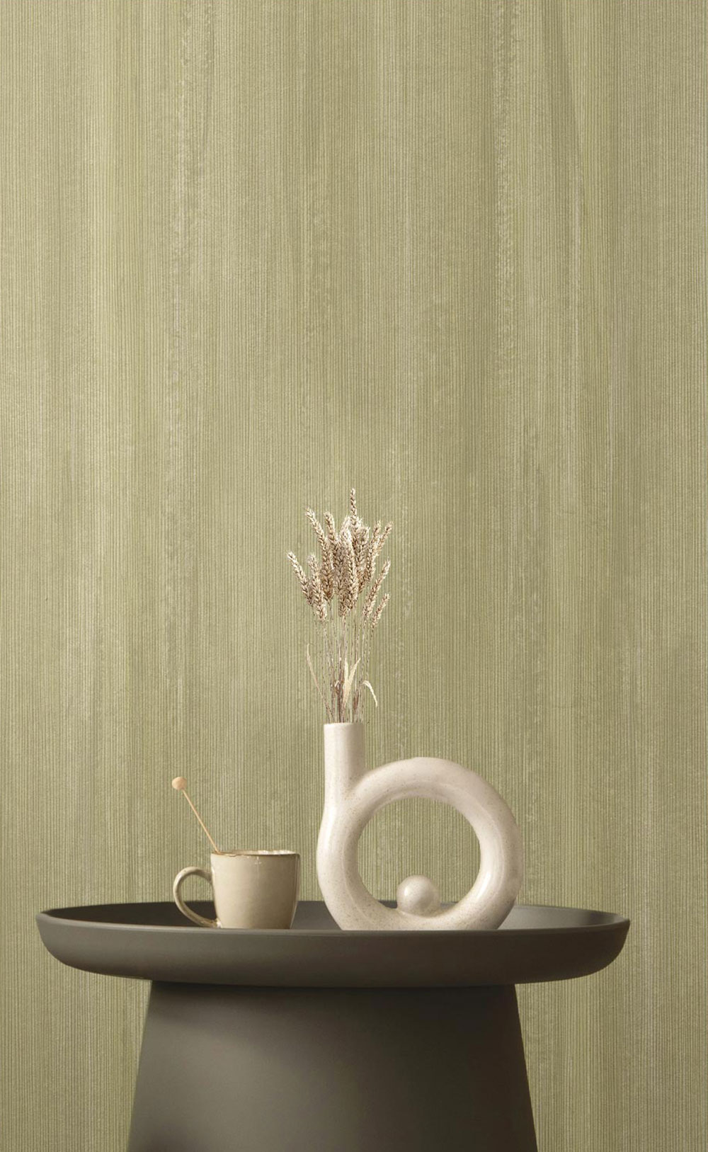 Non-woven wallpaper, fabric imitation, gold-beige, 27543, Sintesi, Cristiana Masi by Parato