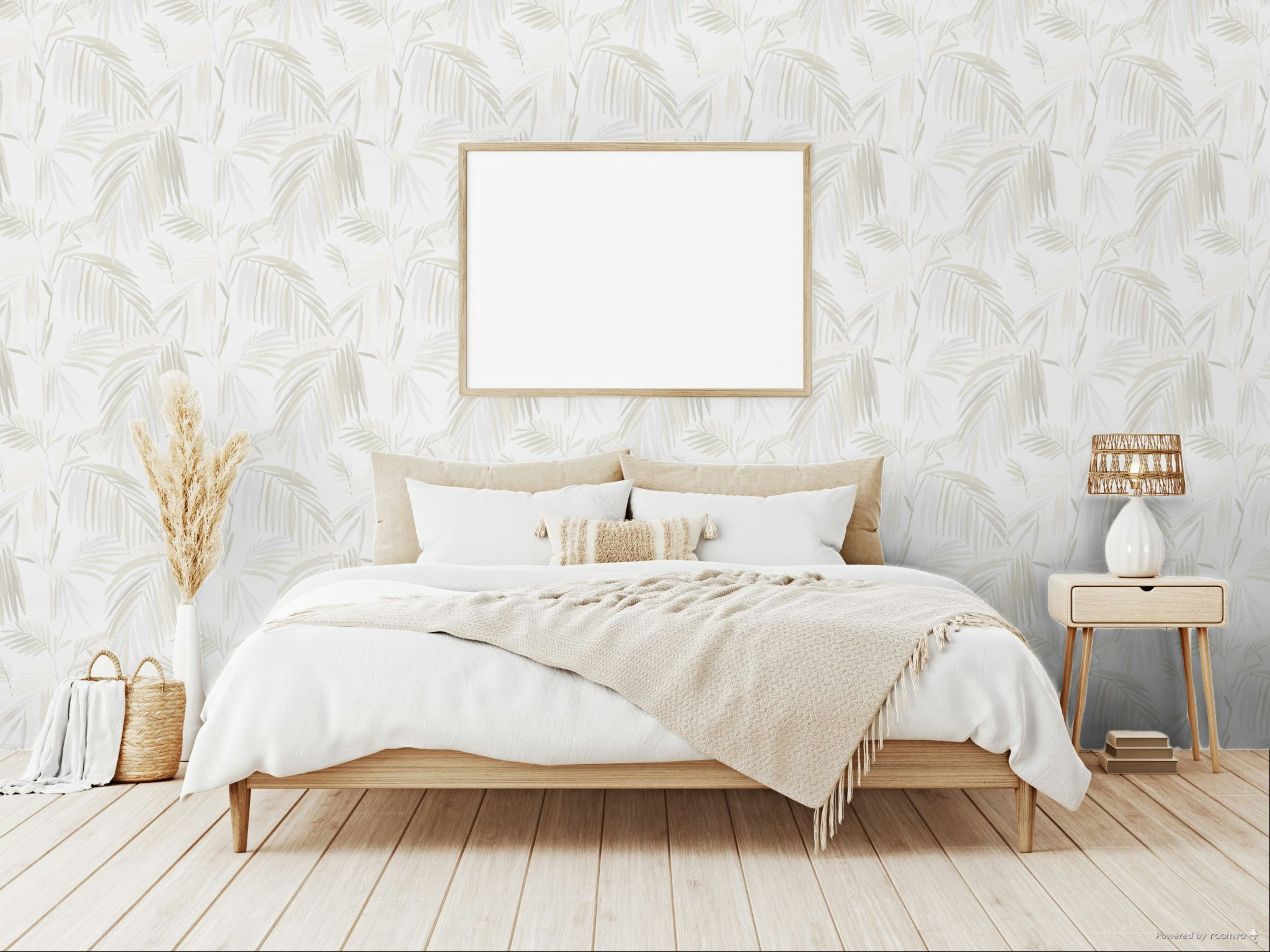 Wallpaper, cream, leaves, 32400, Vitalis, Parato by Cristiana Masi