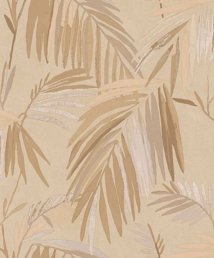 Wallpaper, beige-brown, leaves, 32403, Vitalis, Parato by Cristiana Masi