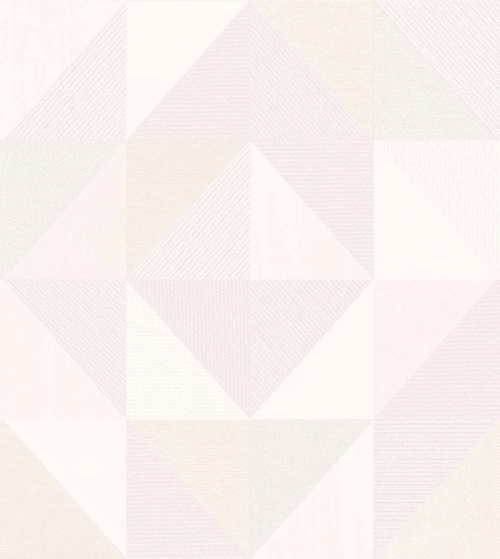 Geometric wallpaper, white-cream, 32410, Vitalis, Parato by Cristiana Masi