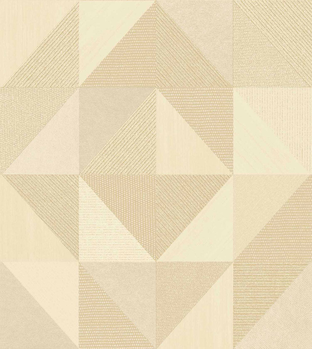 Geometric wallpaper, beige, 32411, Vitalis, Parato by Cristiana Masi