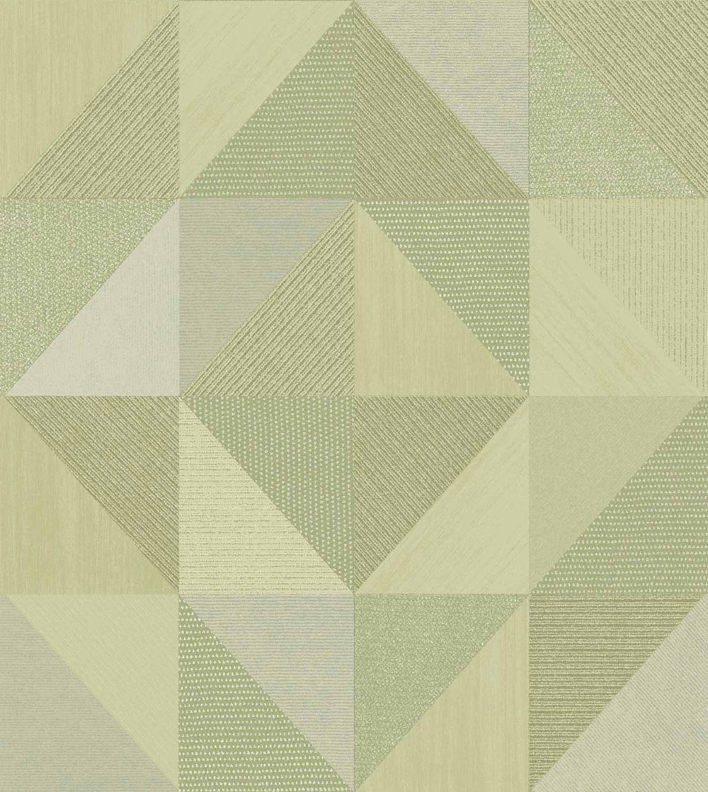 Geometric wallpaper, green, 32415, Vitalis, Parato by Cristiana Masi