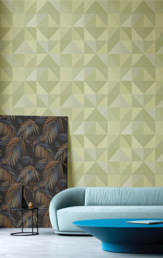 Geometric wallpaper, green, 32415, Vitalis, Parato by Cristiana Masi
