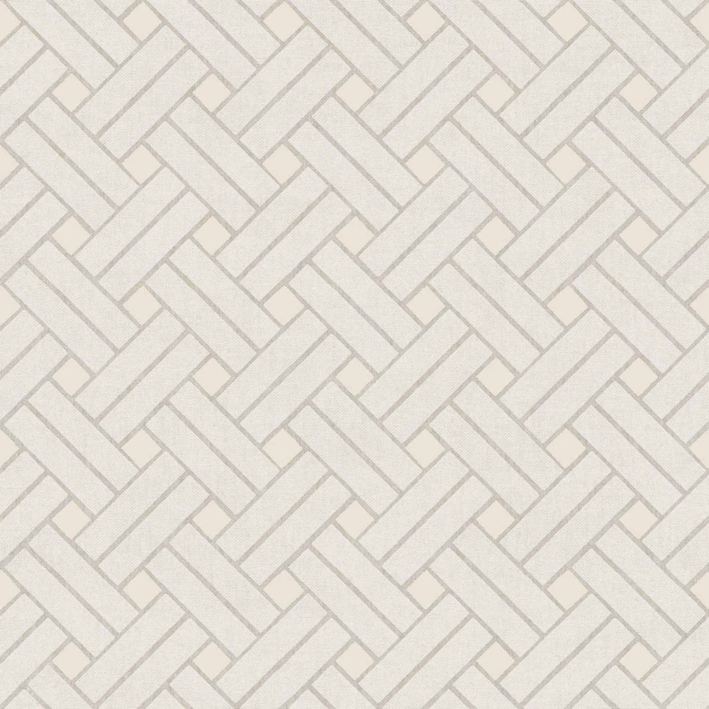 Geometric wallpaper, grey-cream, 32420, Vitalis, Parato by Cristiana Masi